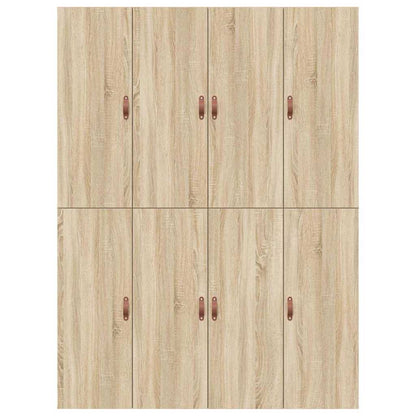 Storage Bed Frame Sonoma Oak 160 x 200 cm Engineered Wood