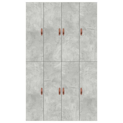 Storage Bed Frame Concrete Grey 120 x 190 cm Engineered Wood