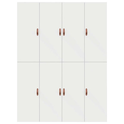 Storage Bed Frame White 140 x 190 cm Engineered Wood