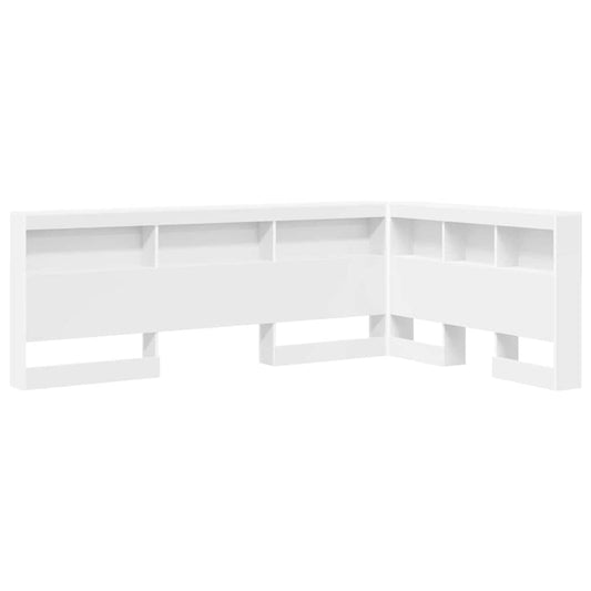 Storage Headboard White 120 cm Engineered Wood