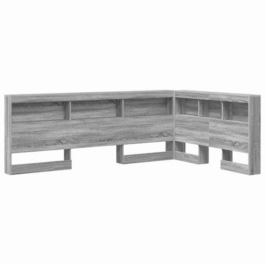 Storage Headboard Grey Sonoma Engineered Wood