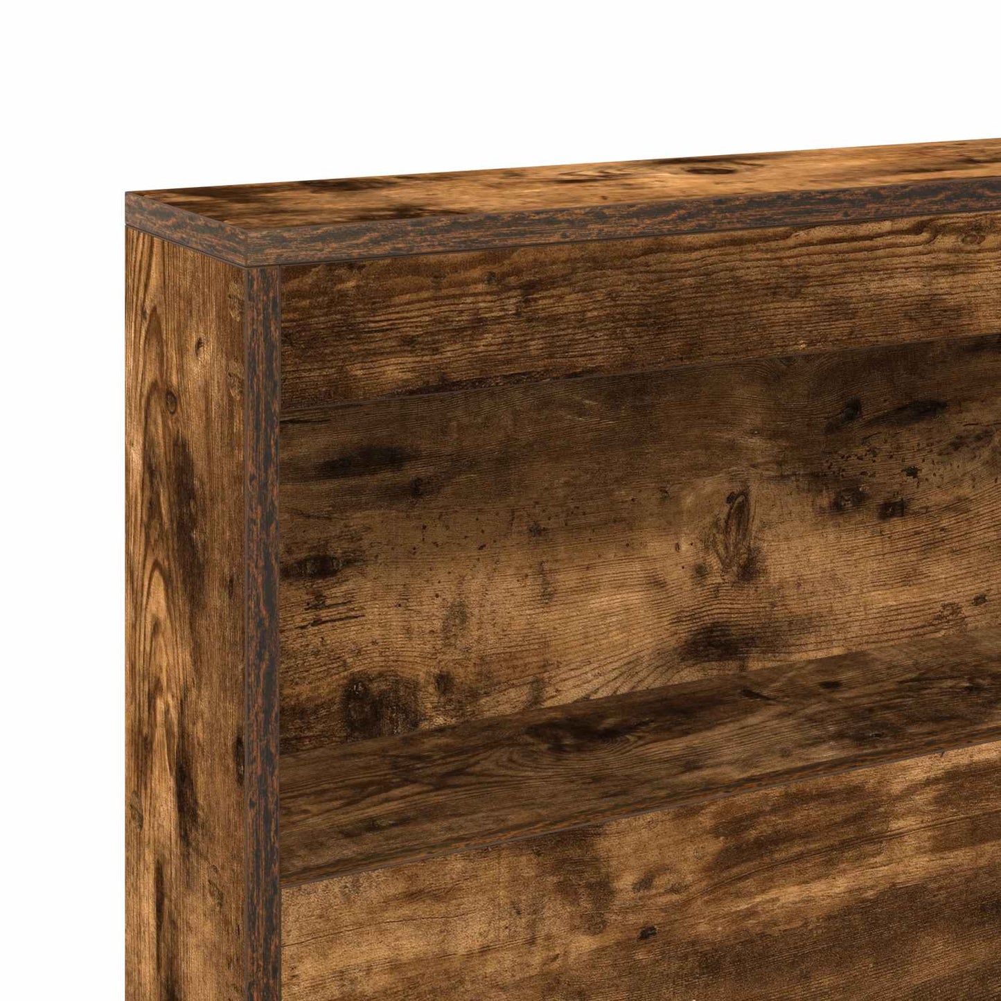 Storage Headboard Smoked Oak Engineered Wood
