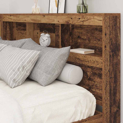 Storage Headboard Old Wood Engineered Wood