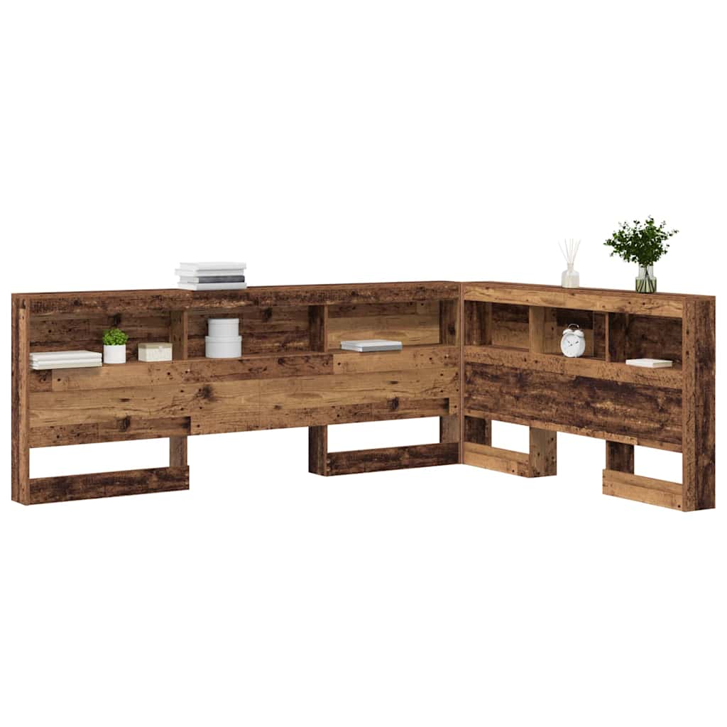 Storage Headboard Old Wood Engineered Wood