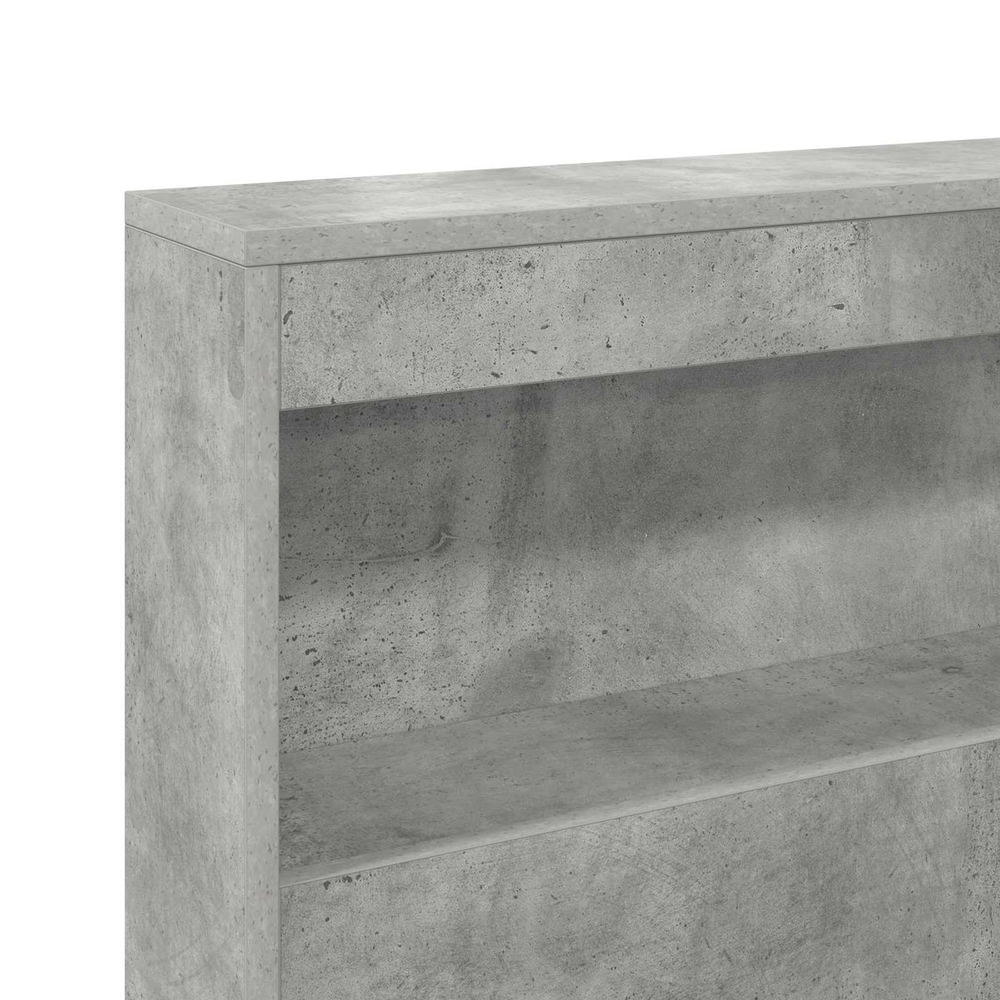 Storage Headboard Concrete Grey 160 cm Engineered Wood
