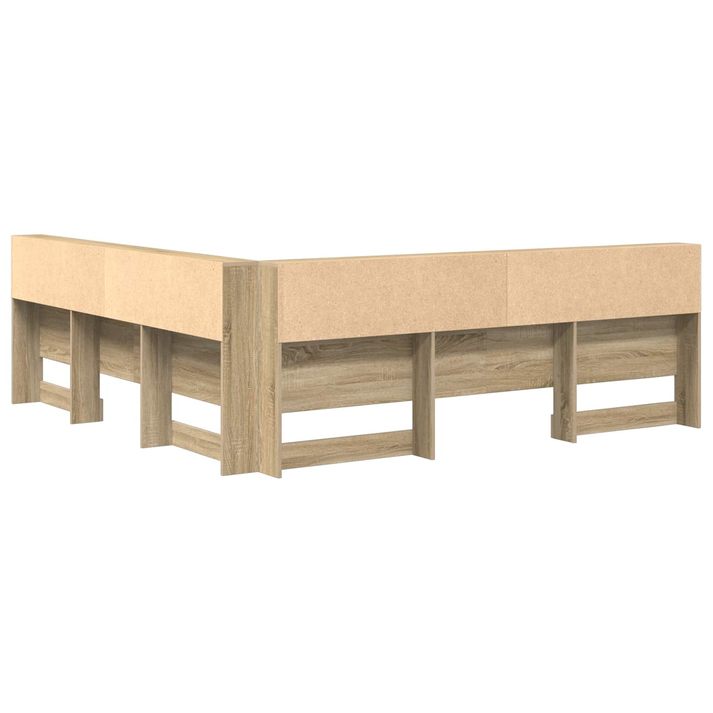 Storage Headboard with Shelf Sonoma Oak 180 cm Engineered Wood