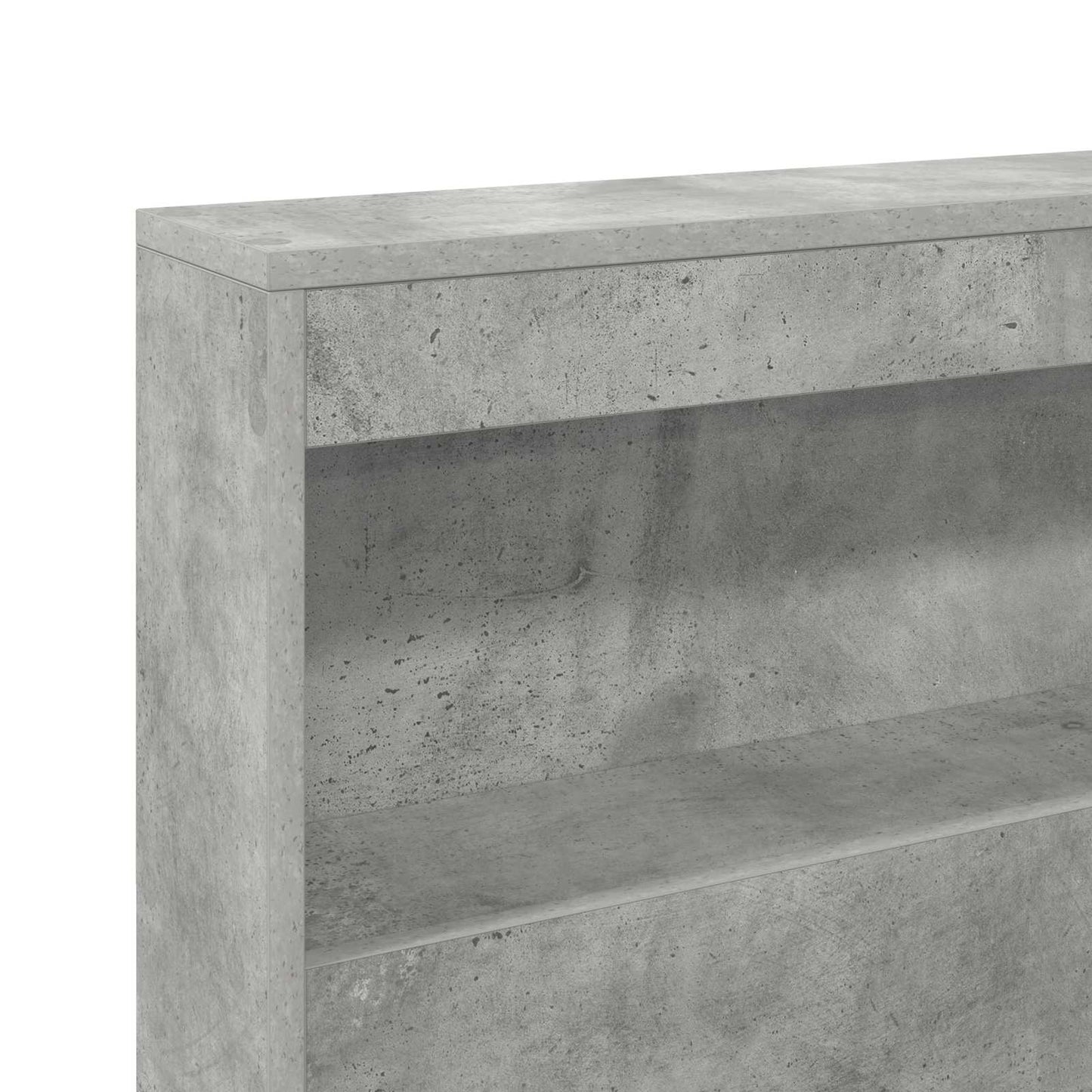 Storage Headboard Concrete Grey 180 cm Engineered Wood