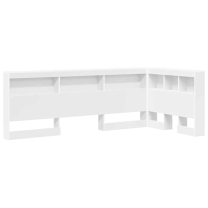 Storage Headboard with Shelf White 75 cm Engineered Wood