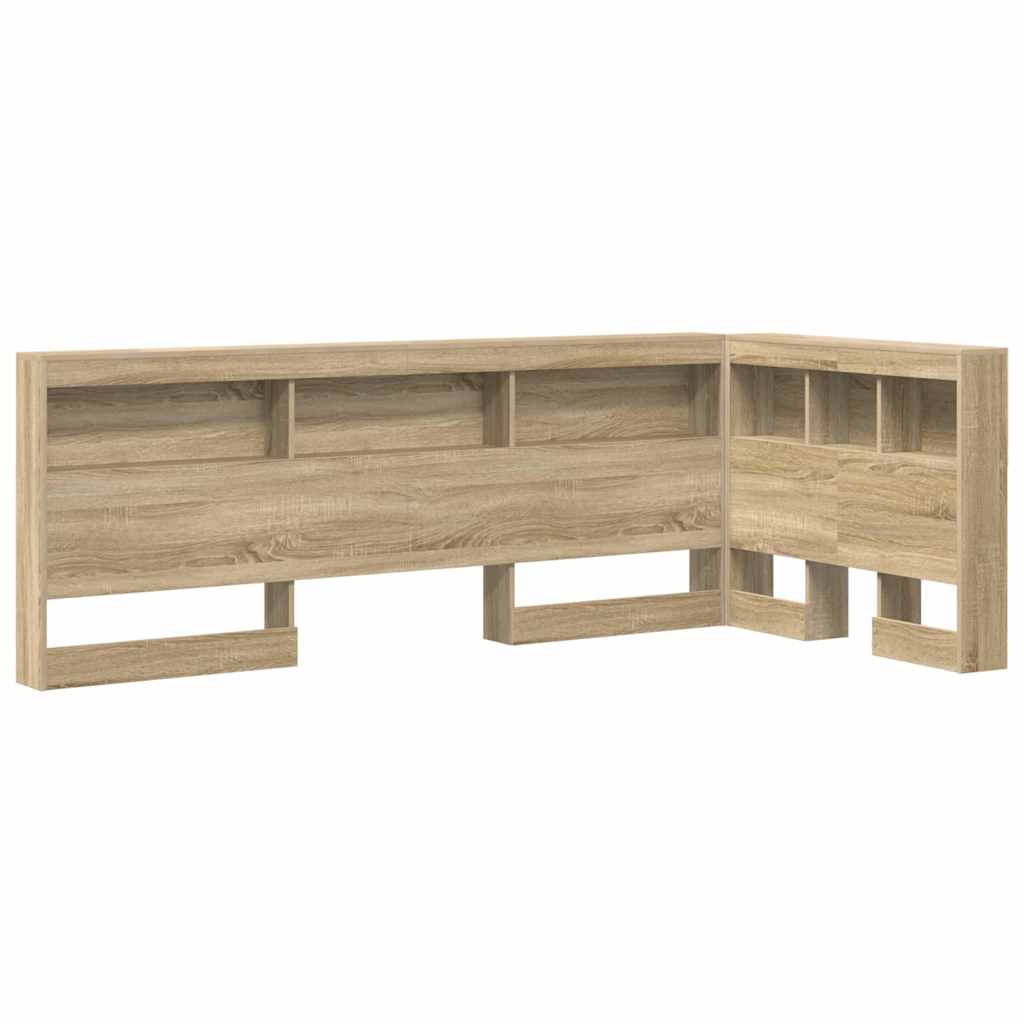 Storage Headboard with Shelf Sonoma Oak 75 cm Engineered Wood
