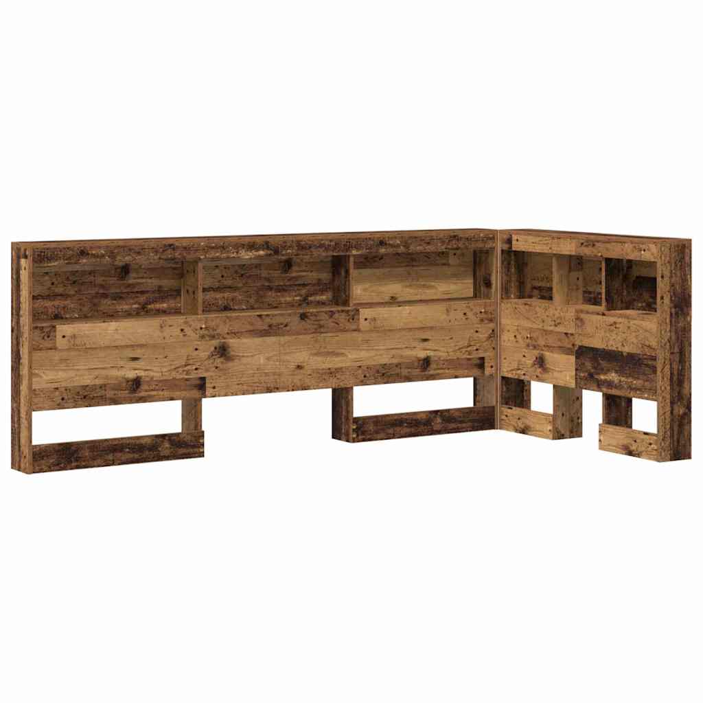 Storage Headboard with Shelf Old Wood 75 cm Engineered Wood