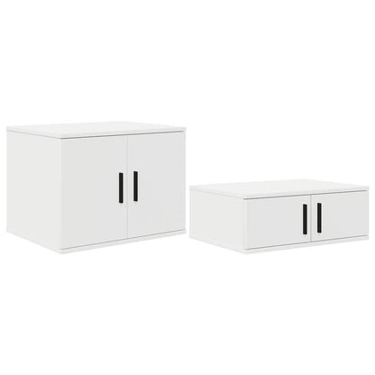 Storage Bed Frame with Storage White 75 cm Engineered Wood