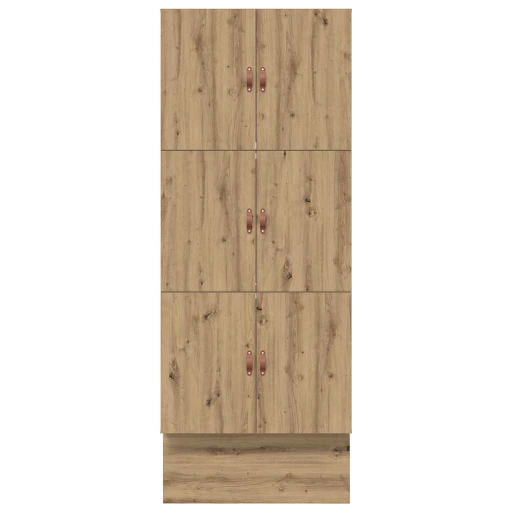 Storage Bed Frame with Door Artisan Oak 100 cm Engineered Wood