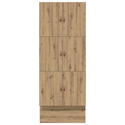 Storage Bed Frame with Door Artisan Oak 100 cm Engineered Wood
