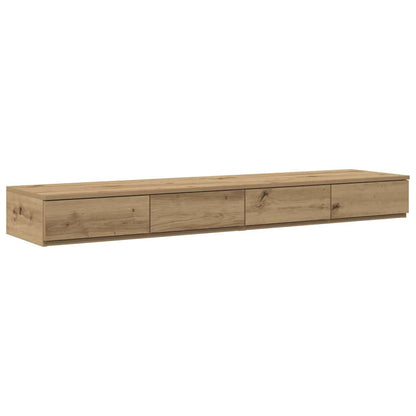 Storage Bed Frame with Door Artisan Oak 150 cm Engineered Wood