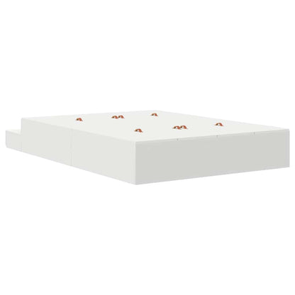 Storage Bed Frame with Drawer White 160 cm Engineered Wood