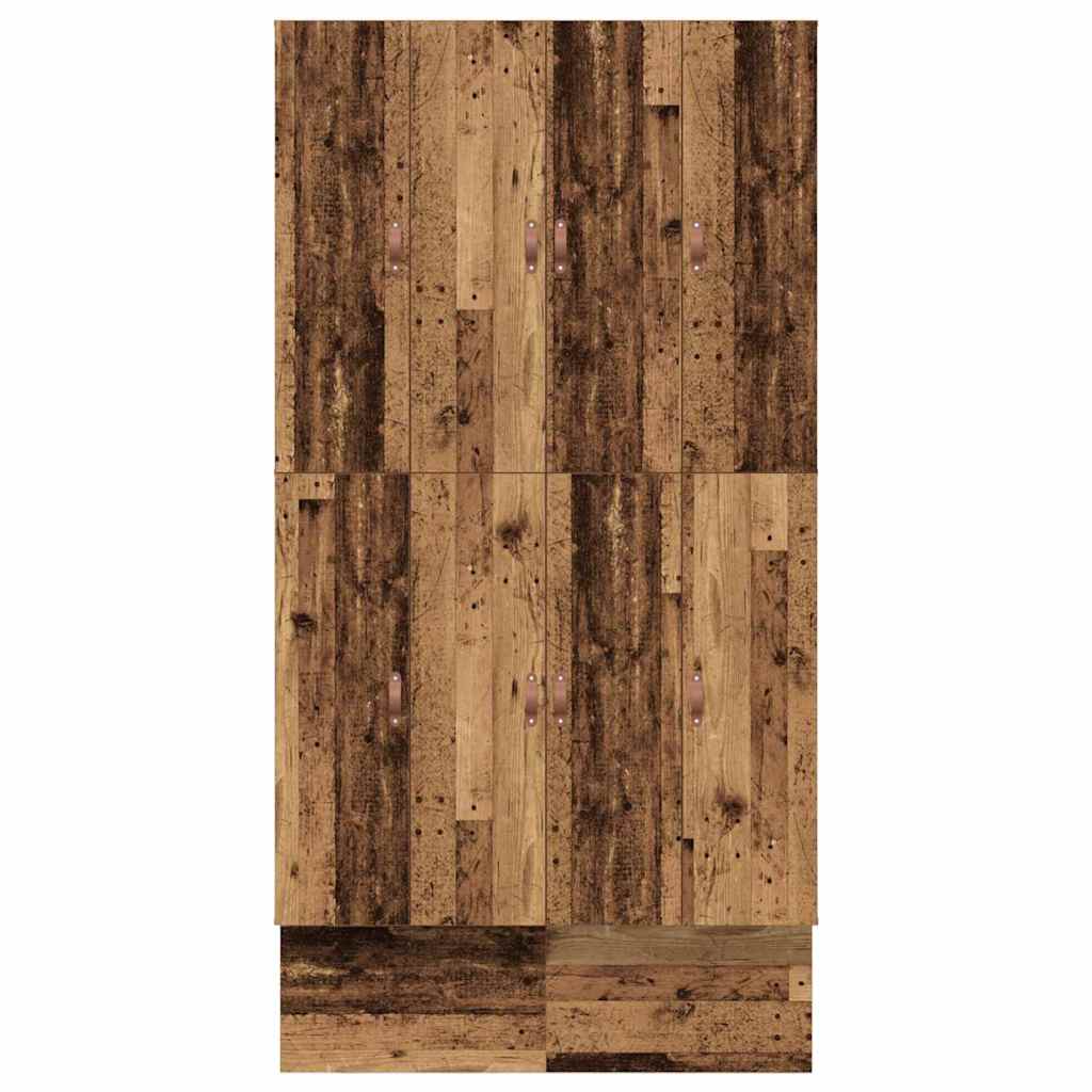 Storage Bed Frame with Drawer Old Wood 120 cm Engineered Wood