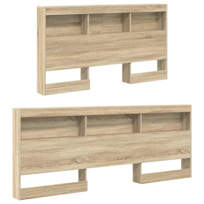 Bookcase Bed Sonoma oak 140 x 200 cm Engineered wood