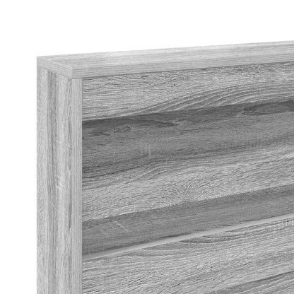 Bookcase Bed Grey sonoma 180 x 200 cm Engineered wood