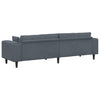 Velvet Sofa with Cushion with Pillow Dark Grey Velvet