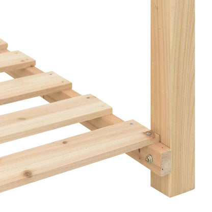 Garden Planter Beige 111 x 37 x 76.5 cm Solid Fir Wood