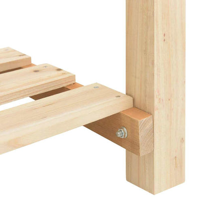 Garden Planter Beige 71 x 37 x 76.5 cm Solid Fir Wood