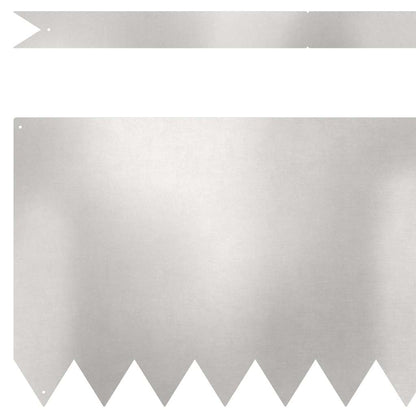 Lawn Edging 50 pcs Silver 100 x 0.05 x 30 cm Stainless Steel