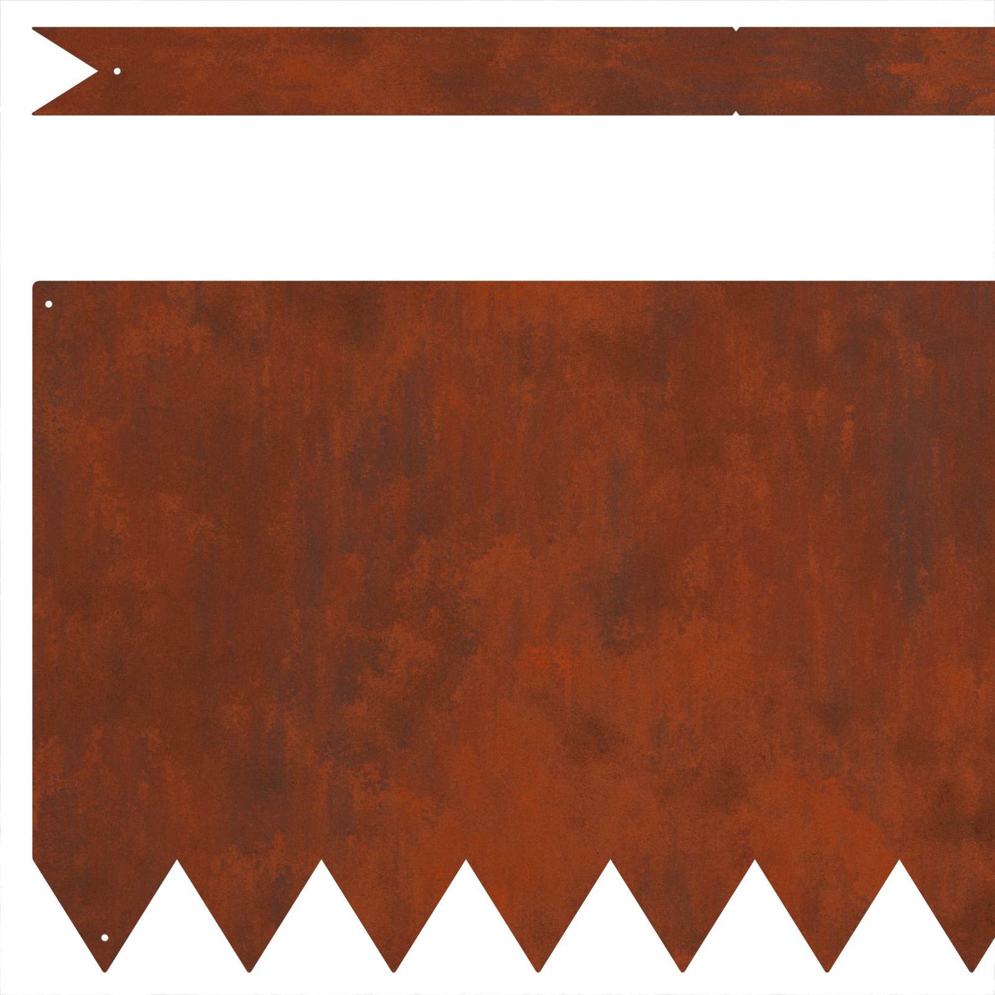 Lawn Edging 50 pcs 100 x 0.05 x 30 cm Weathering Steel Rusty