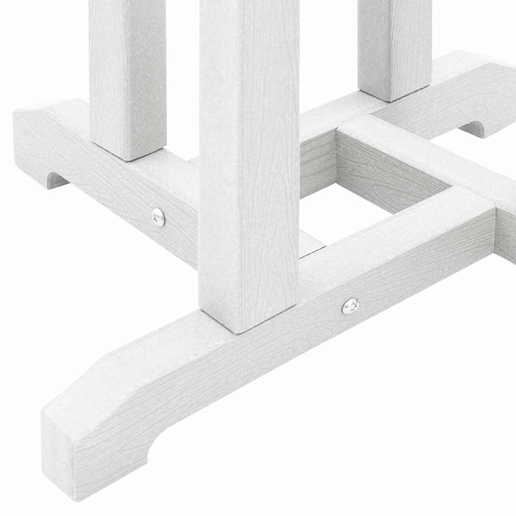 Garden Bar Set 3 pcs White HDPE