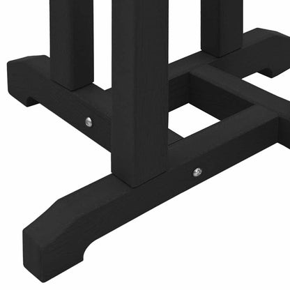Garden Bar Set 3 pcs Black HDPE