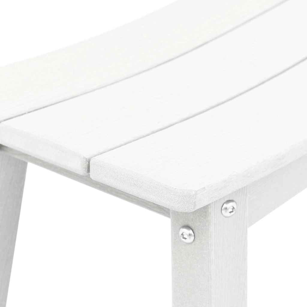Garden Bar Set 4 pcs White HDPE