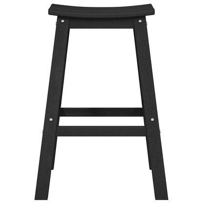 Garden Bar Set 4 pcs Black HDPE