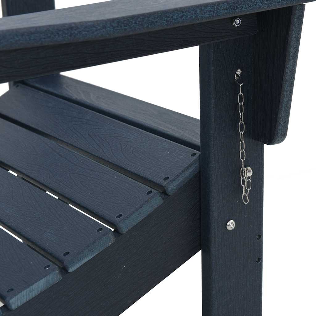 Garden Chair 3 pcs Navy 80.5 x 74.5 x 92 cm Polyethylene