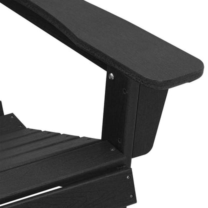 Garden Chair 2 pcs Black 82 x 74 x 92 cm Polyethylene