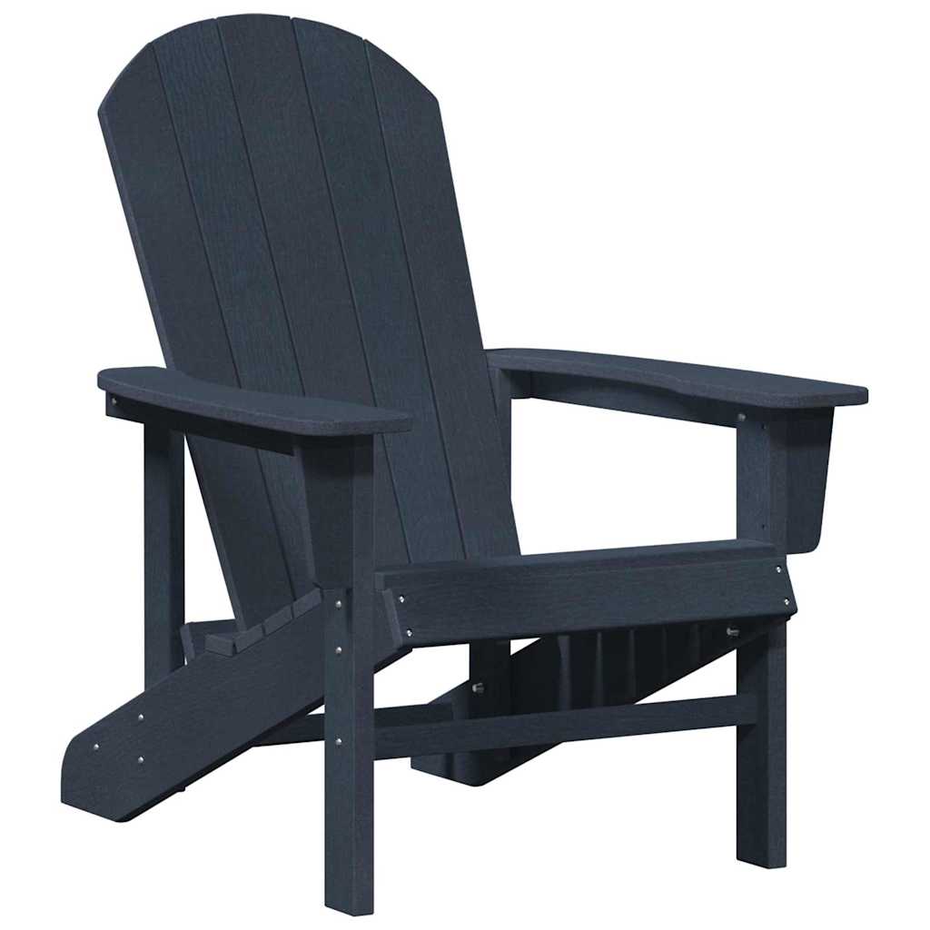 Garden Chair 3 pcs Navy Polyethylene