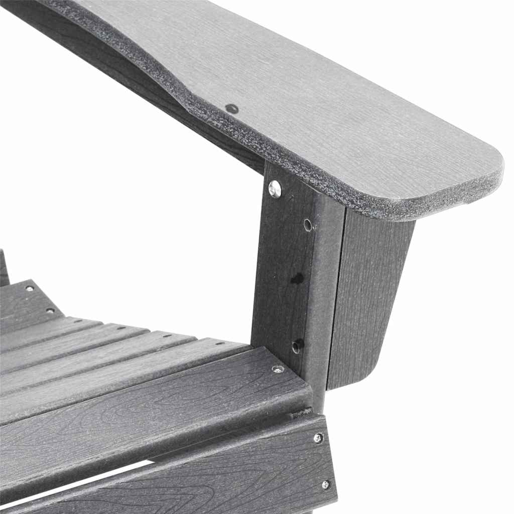 Garden Chair 3 pcs Light Grey Polyethylene