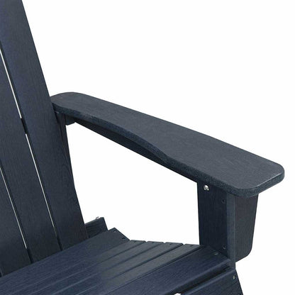 Garden Lounge Set 3 pcs Navy Blue HDPE