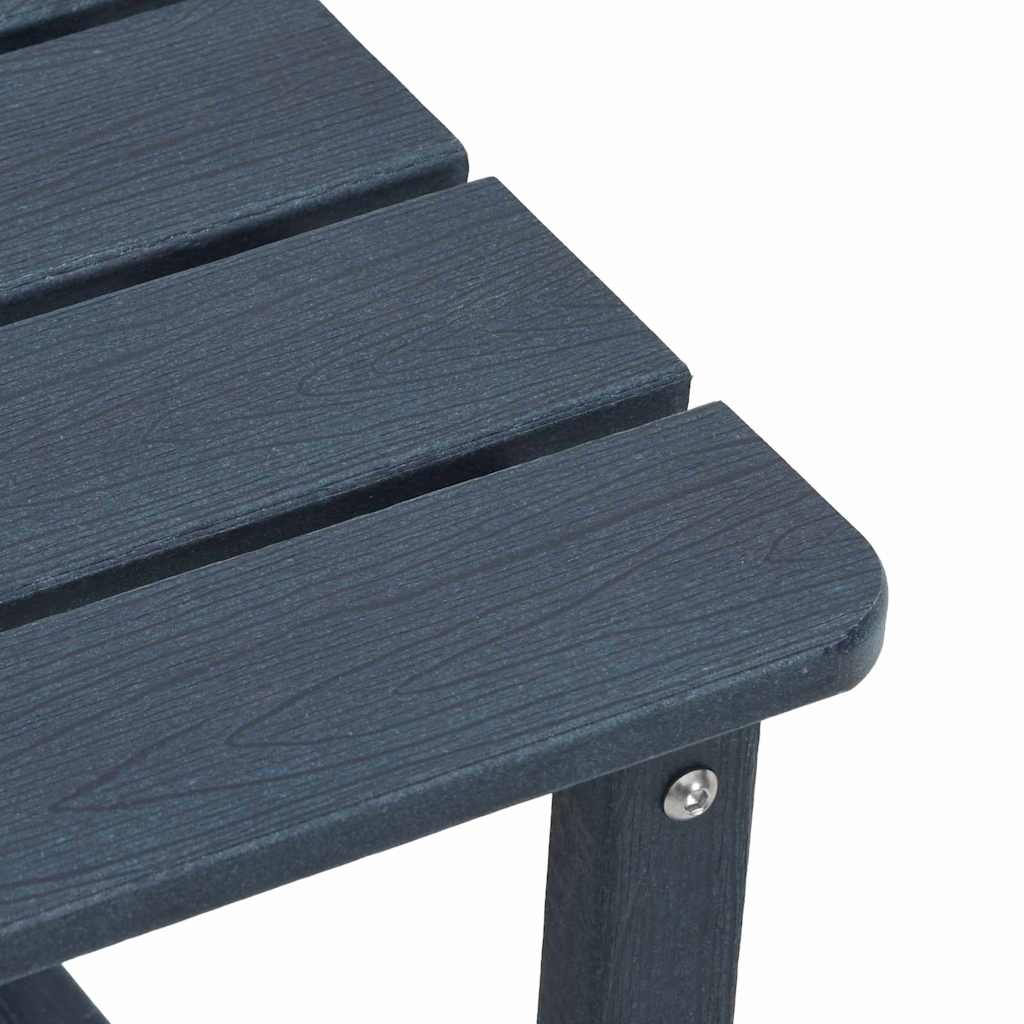 Garden Lounge Set 3 pcs Navy Blue HDPE