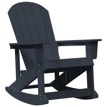 Garden Lounge Set 3 pcs Navy Blue HDPE