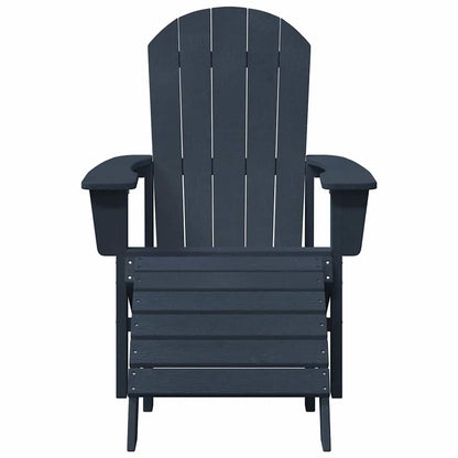 Garden Chair 2 pcs Navy 83 x 74 x 92 cm Polyethylene