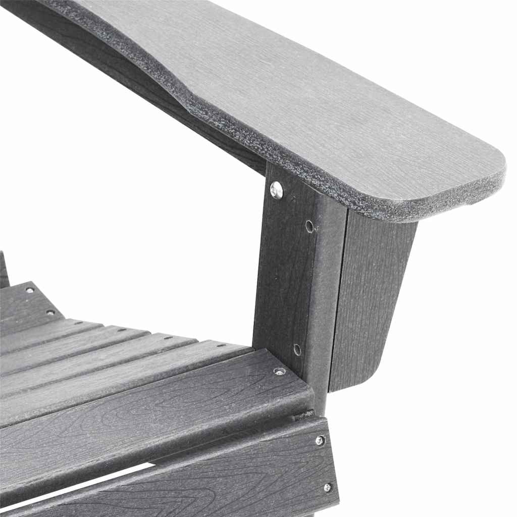 Garden Chair 3 pcs Light Grey Polyethylene