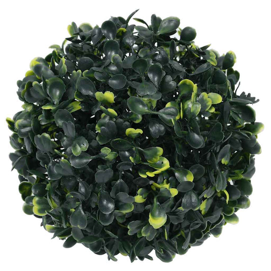 Artificial Boxwood Balls with LED Lights 4 pcs Green 12 cm