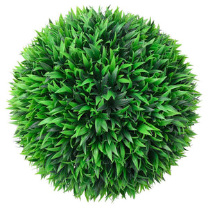 Artificial Boxwood Balls with LED Lights 2 pcs Green 38 cm