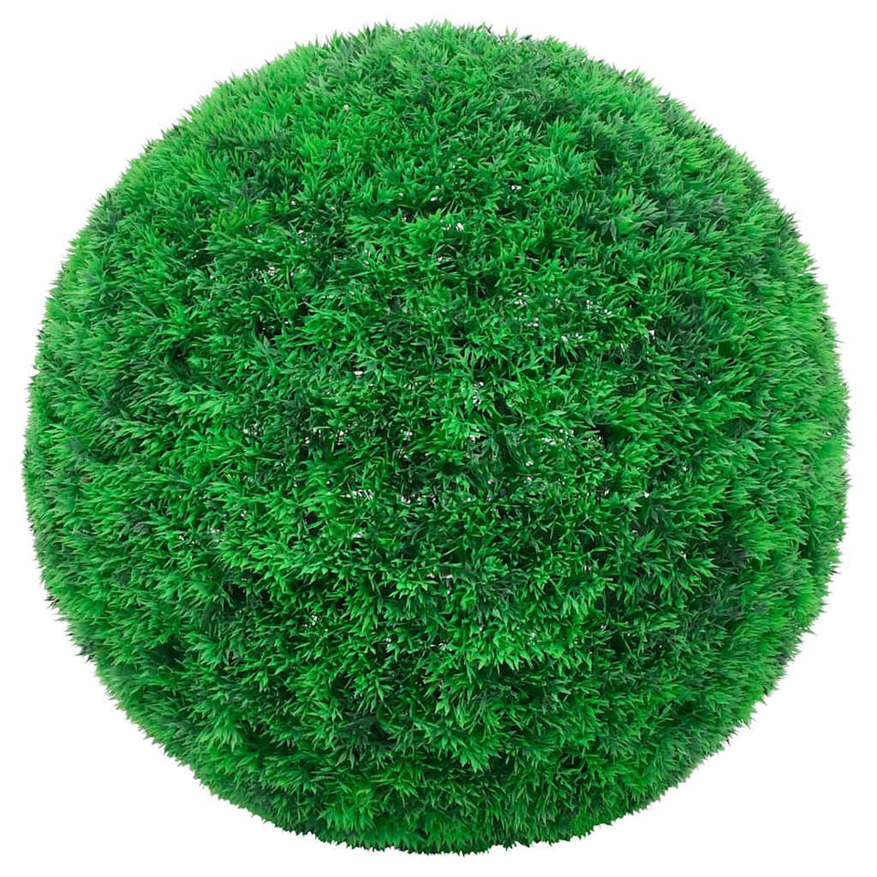 Artificial Boxwood Balls with LED Lights 2 pcs Green 52 cm