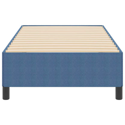 Bed Frame Blue 80 x 200 cm Corduroy fabric