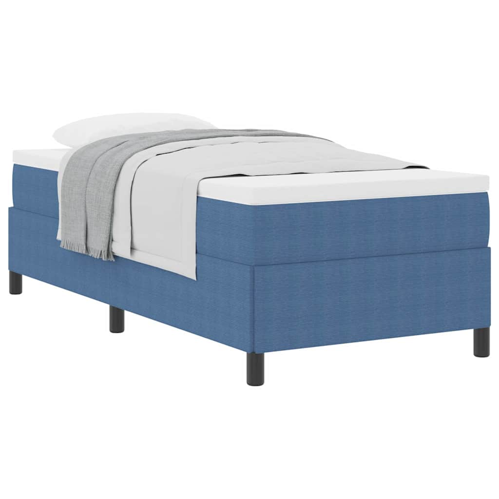 Bed Frame Blue 80 x 200 cm Corduroy fabric