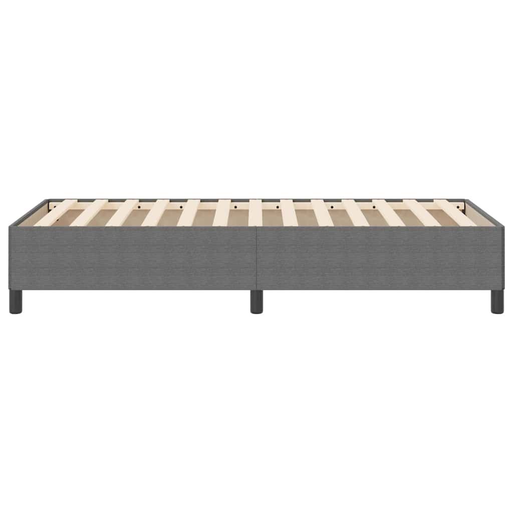 Bed Frame Light grey 90 x 190 cm Corduroy fabric