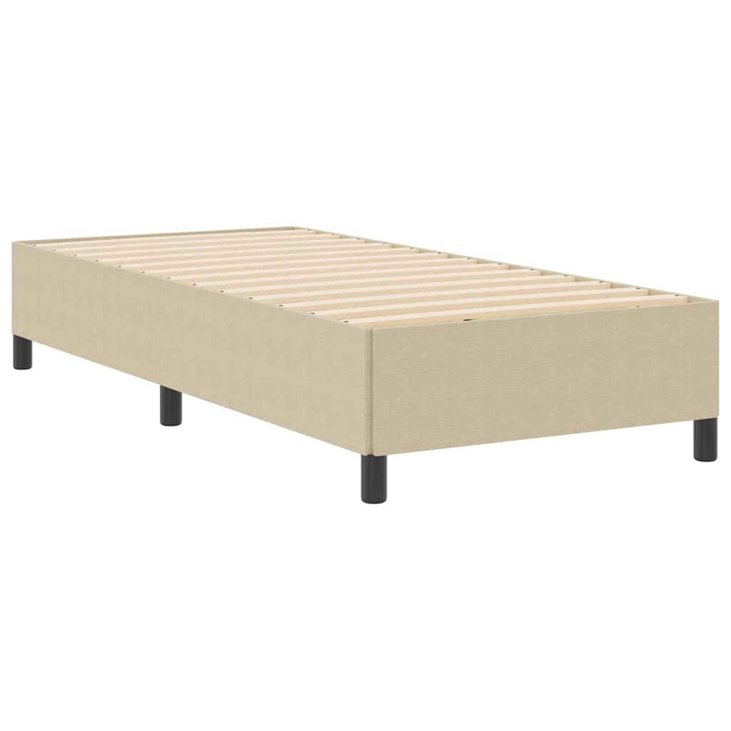 Bed Frame Grey Green 90 x 190 cm Corduroy fabric