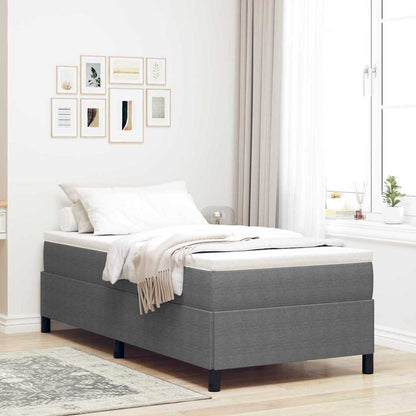 Bed Frame Light grey 90 x 200 cm Corduroy fabric