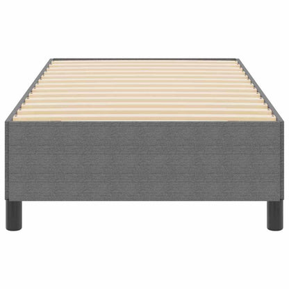 Bed Frame Light grey 90 x 200 cm Corduroy fabric
