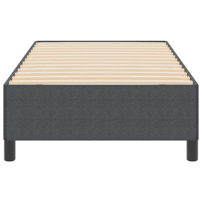 Bed Frame Dark grey 100 x 200 cm Corduroy fabric